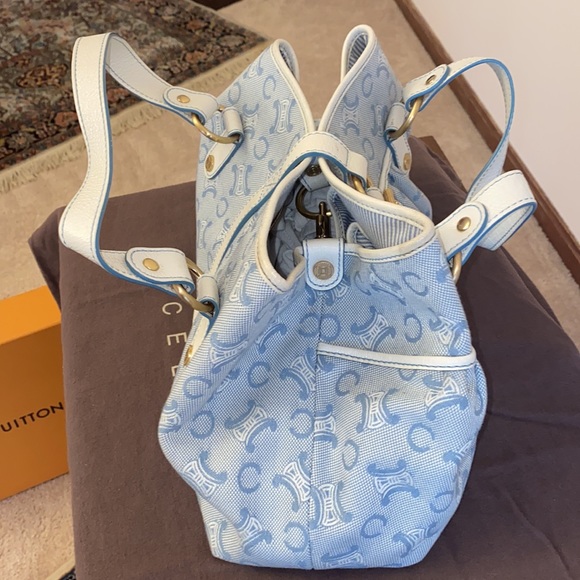 Authentic CELINE Bag Tote Denim Vintage EXCL.! - Picture 5 of 16